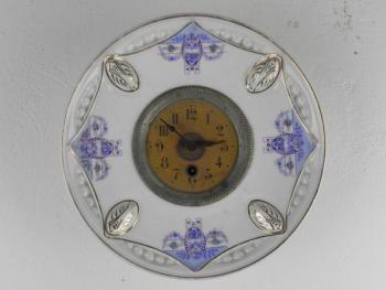 Wall Timepiece - white porcelain, paper - 1920