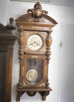 Pendulum Clock - wood, brass - 1920