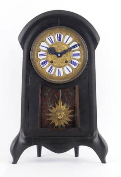 Mantel Clock - wood, brass - 1920
