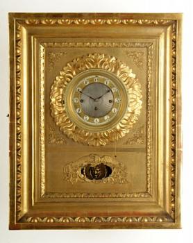 Framed Clock - wood - 1880