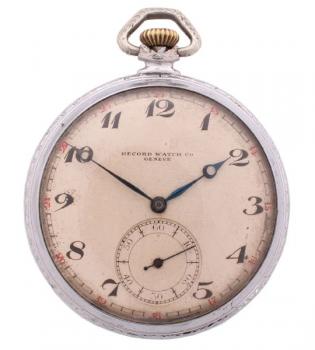 Pocket Watch - Record Watch Co Geneve - 1920